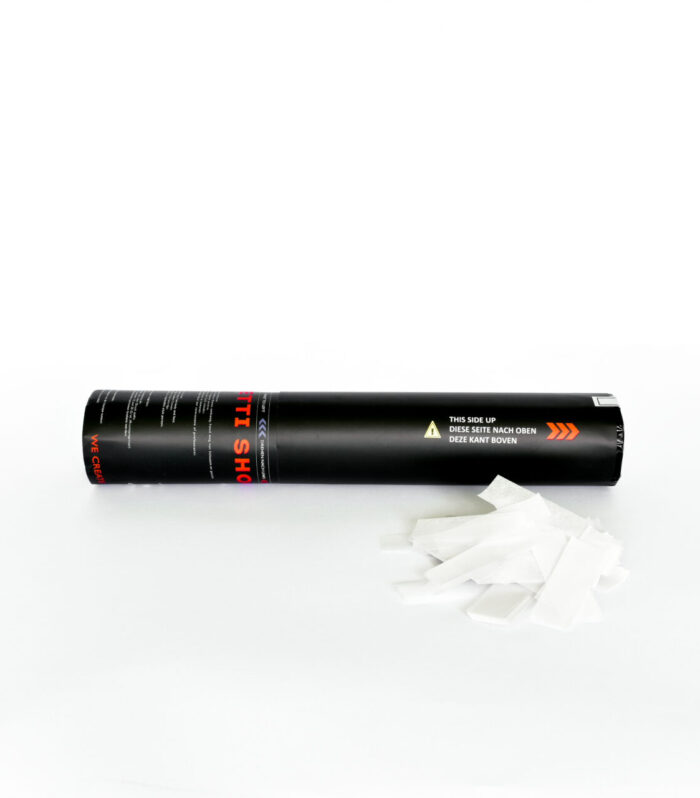 TCM FX - Kézi működtetésű Konfetti Ágyú 28cm - Fehér